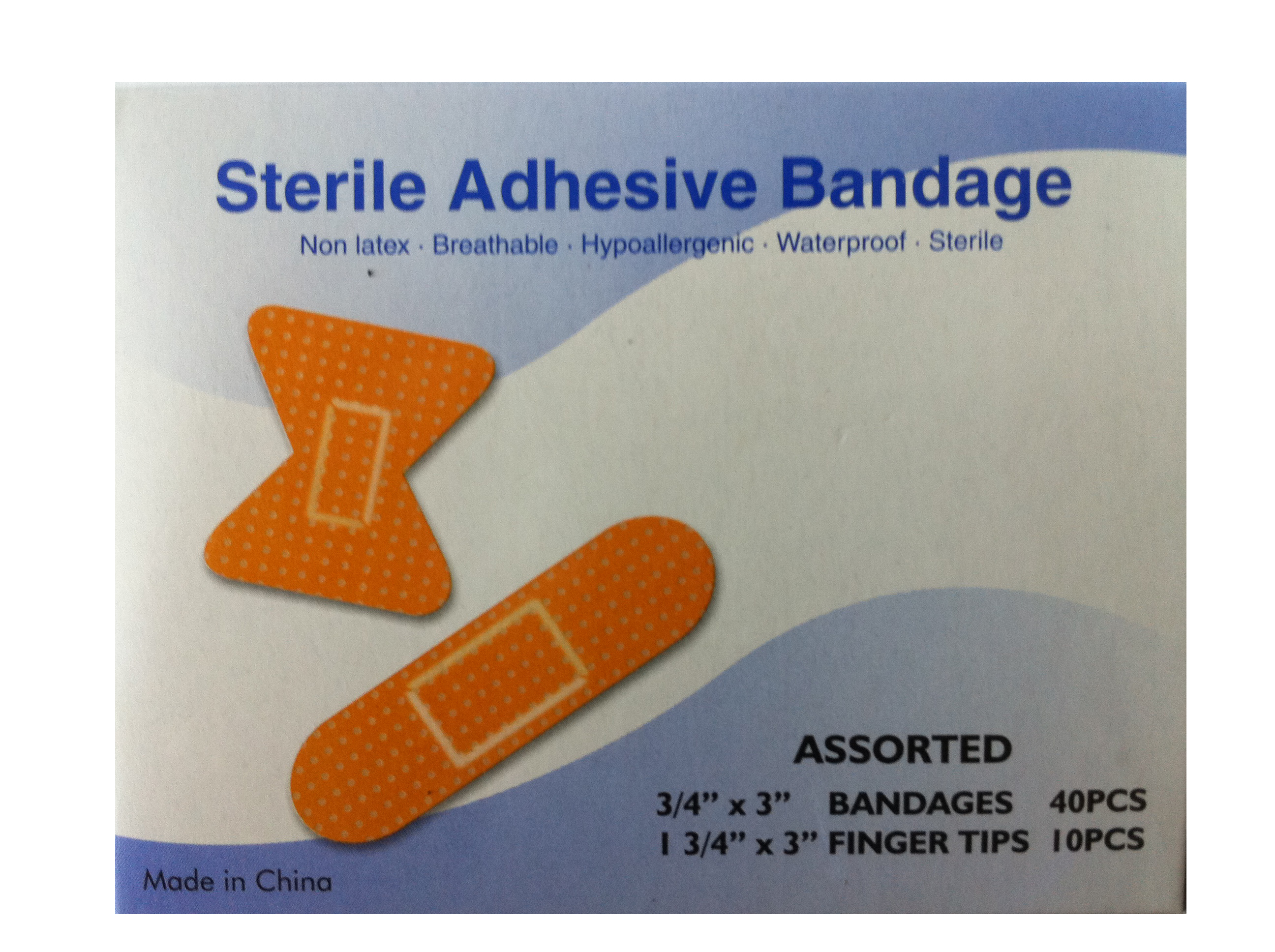 Assorted Plastic Bandages: Box of 50