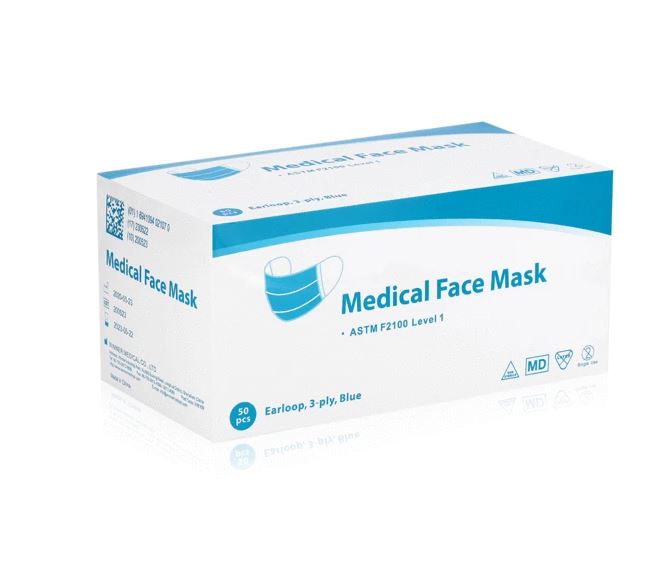 ASTM Level 1 Medical Masks (Case of 1000) image