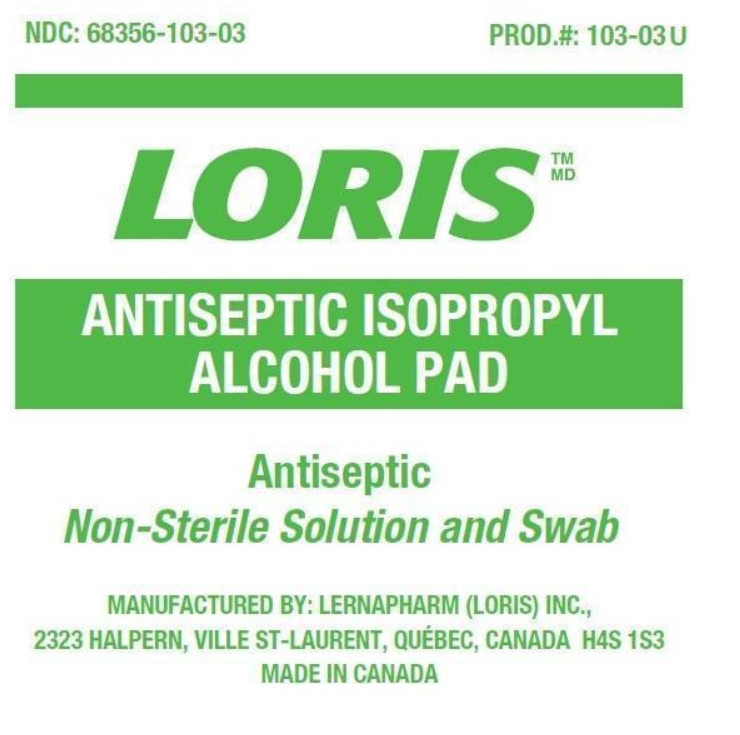 LORISâ„¢ Alcohol Swabs: Bag of 100 image