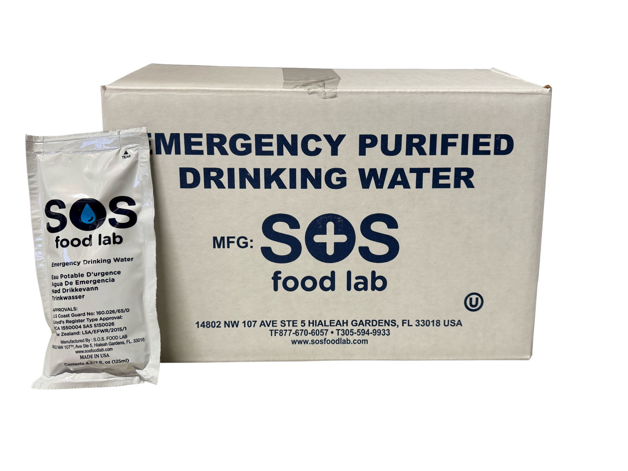 Water Ration - 125 ml - Case of 96