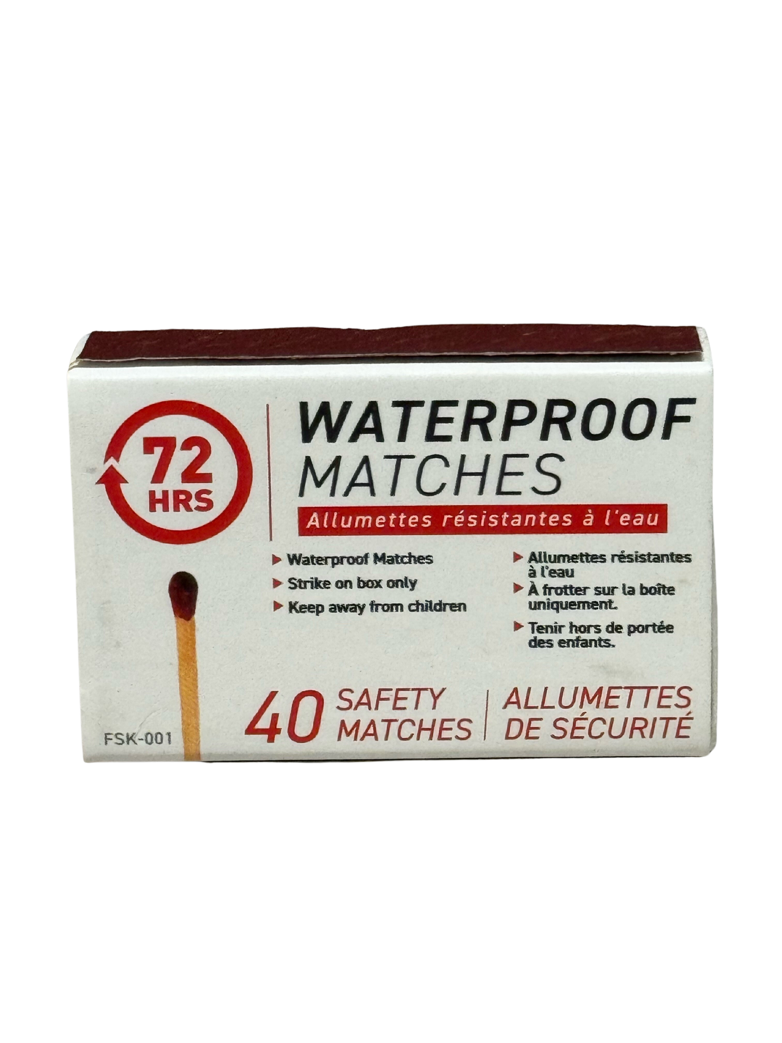 Waterproof Matches: Box of 40
