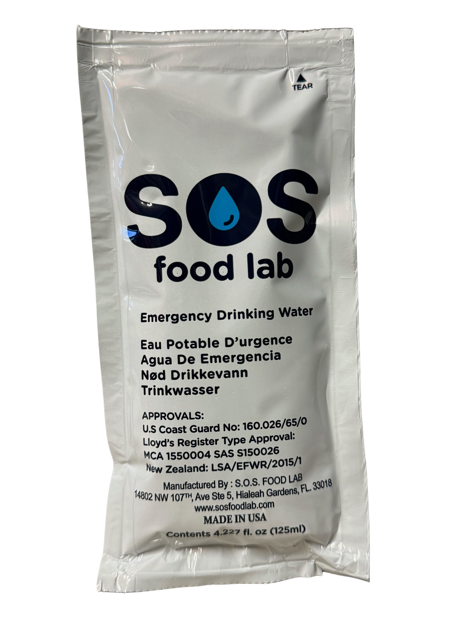 Emergency Drinking Water - 125 mL image