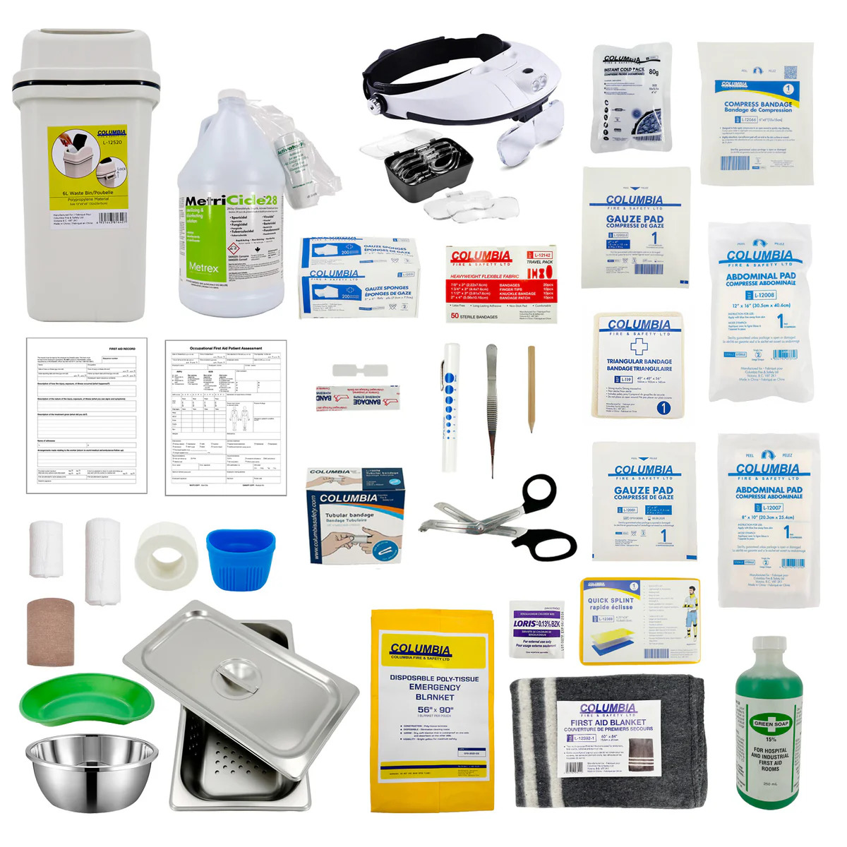 WorkSafeBC First Aid Dressing Station (Less Chair)