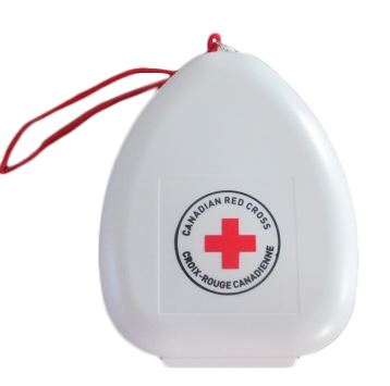 Canadian Red Cross CPR Mask with O2 Inlet in Clams image