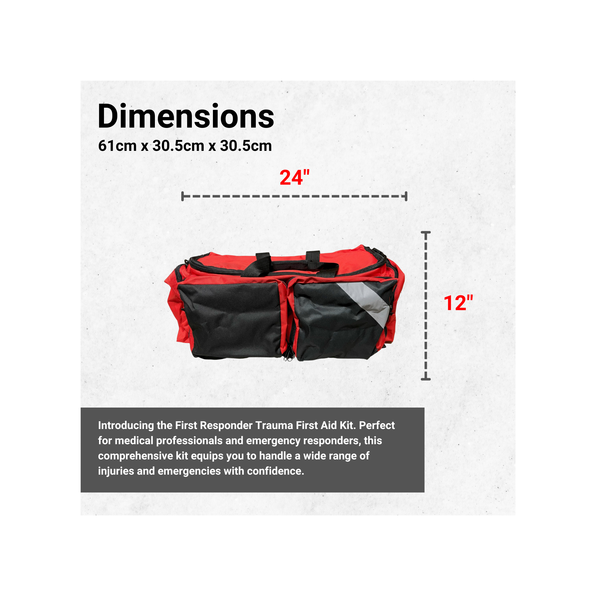 Trousse De Premiers Secours ELRO EHBO2500 B Medium 83 Pièces - Certifiée EN13157 - Pour 50 Personnes