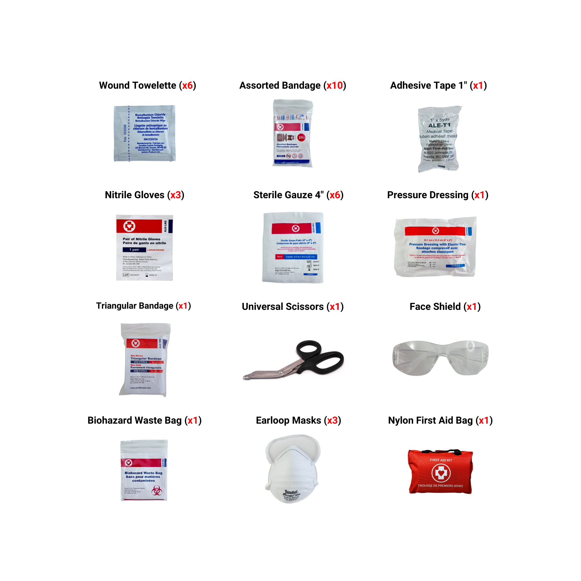 WorkSafeBC Basic First Aid Kit image