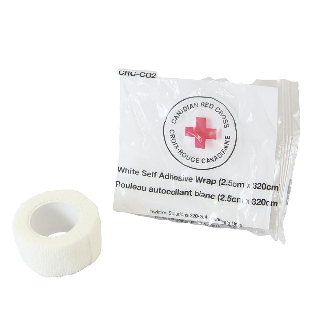 1" Red Cross Simple Wrap: White (Single Roll)