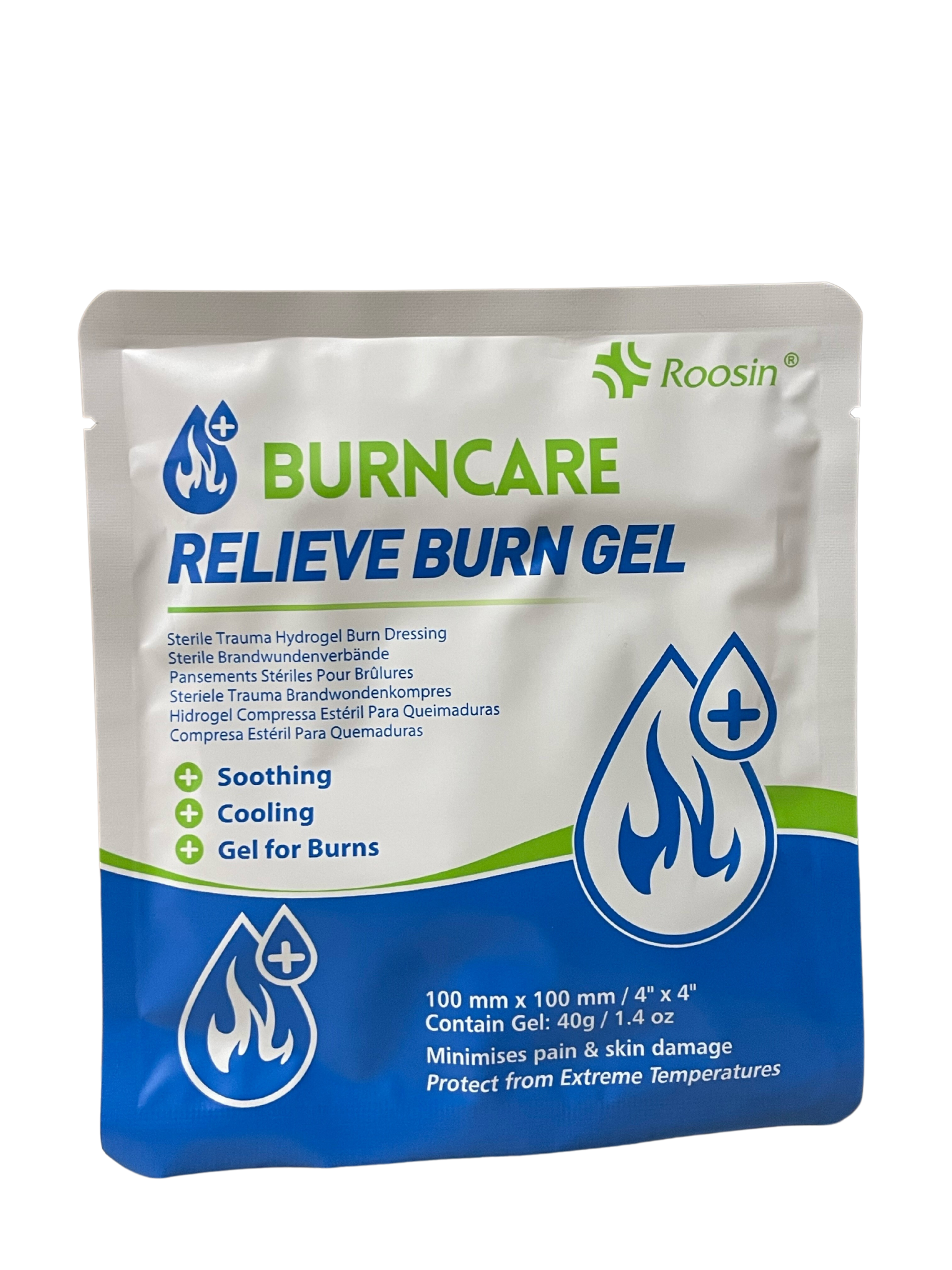 4'' x 4'' Sterile Burn Dressing (Aloe Vera)