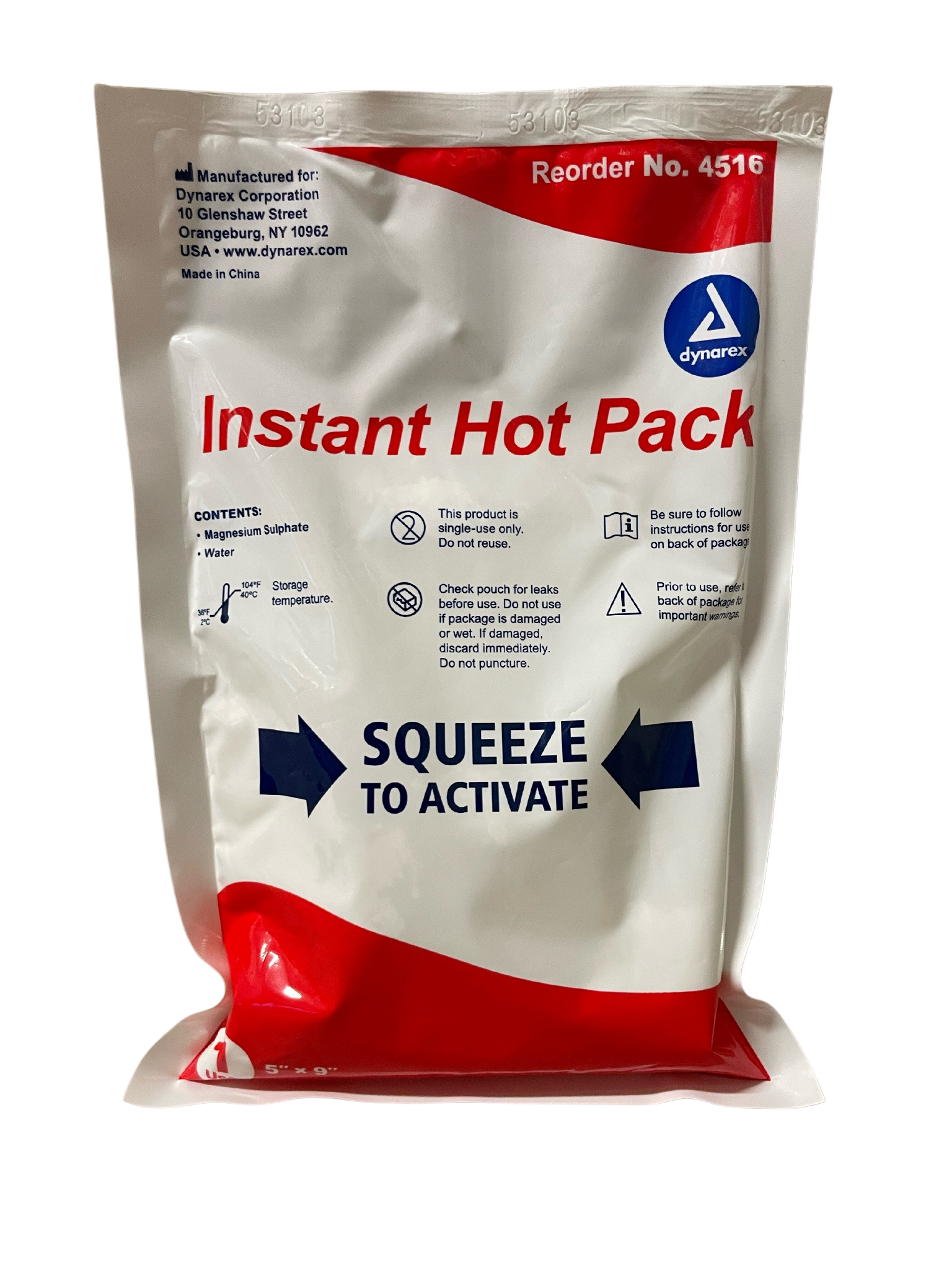 Instant Hot Pack 5''x9'' Non Toxic image