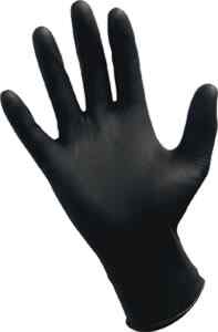 Large Black Nitrile Exam Gloves: 1 Pair image