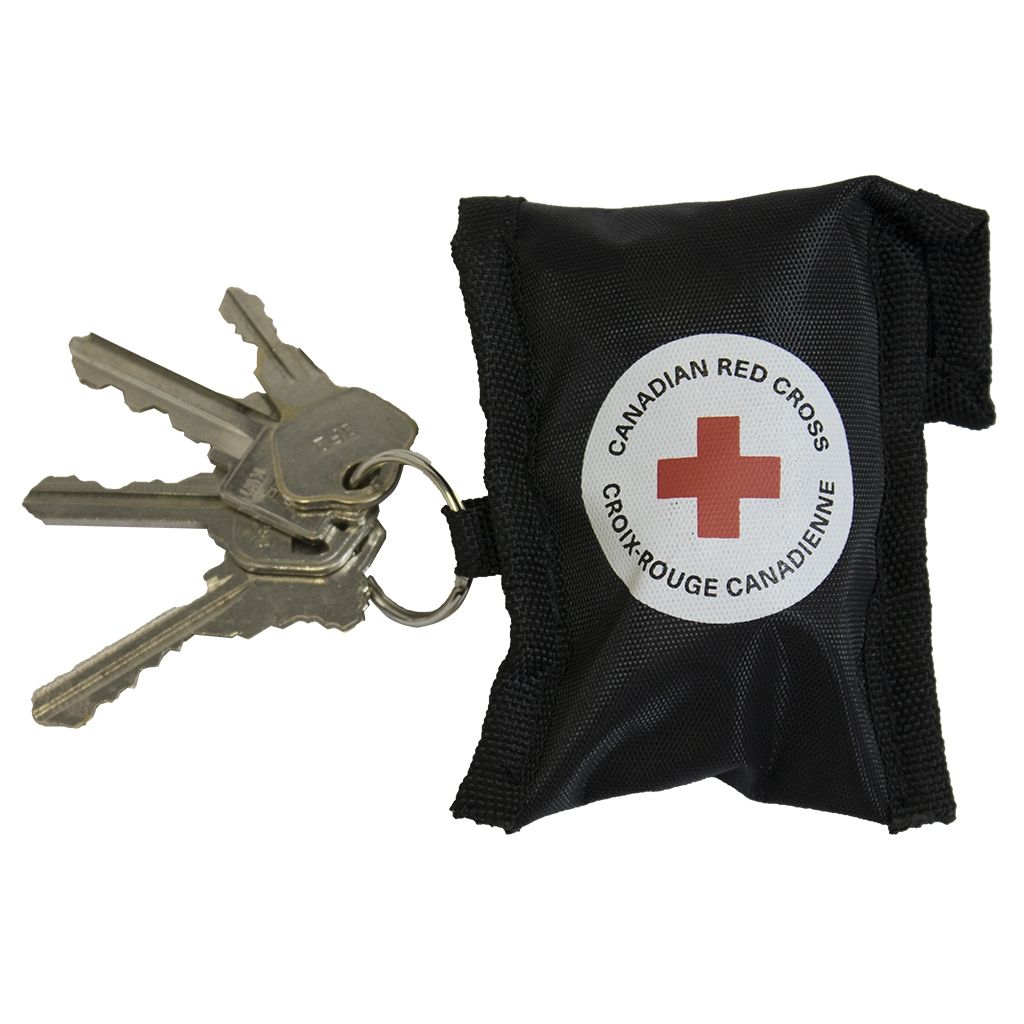 Canadian Red Cross CPR Keychain - Black image