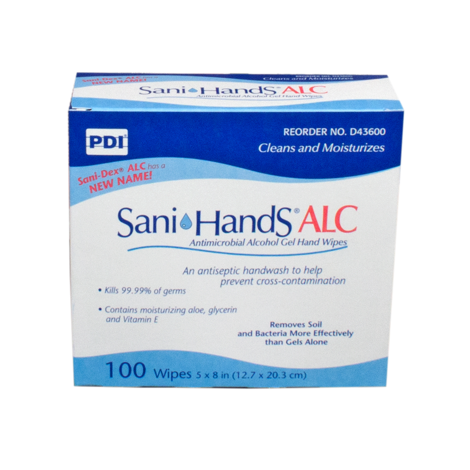 Sani-Hands ALC Handwipes: Box of 100 image